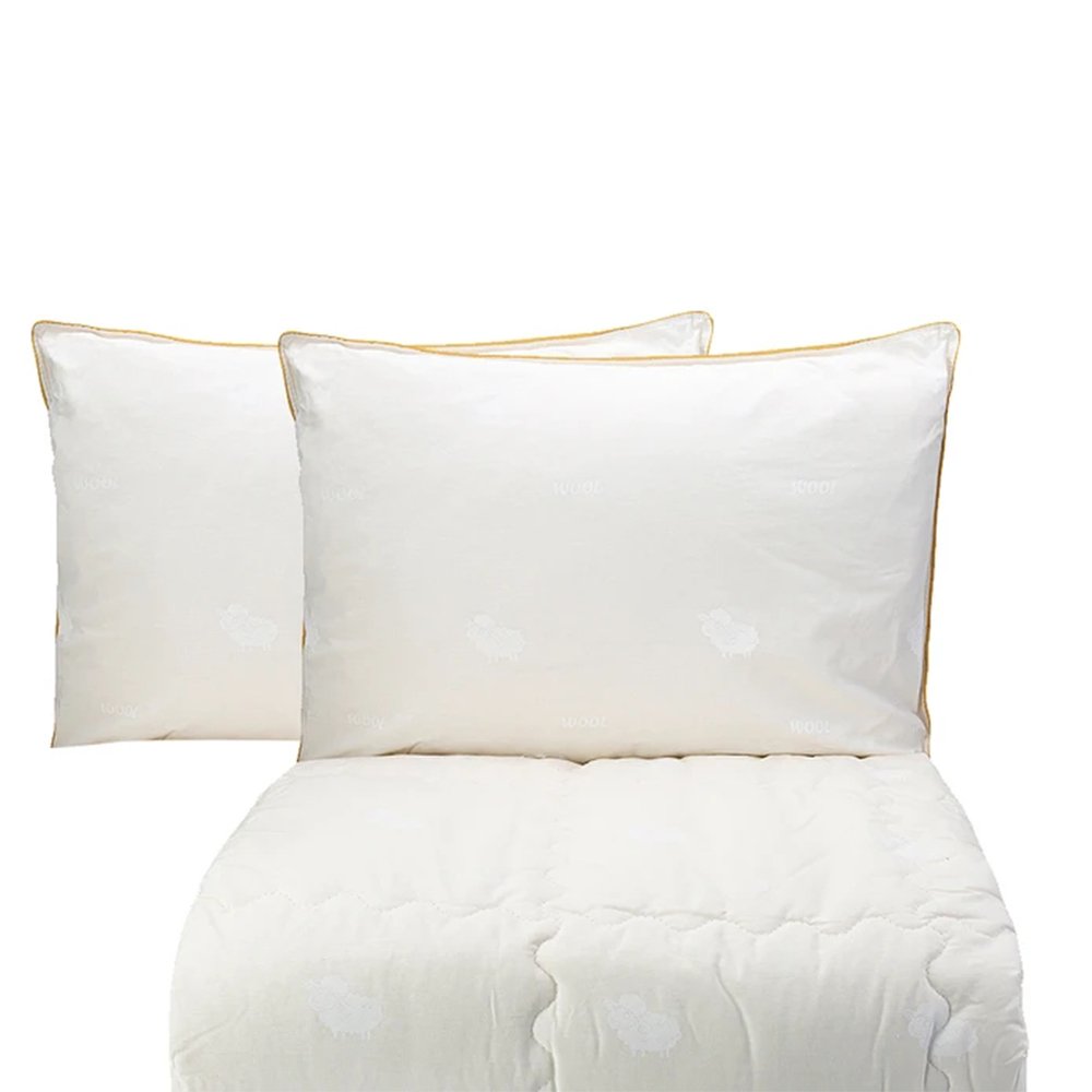 Karaca Home Double Wool Quilt - 2 Wool Pillows Gift [195x215cm], 200.15.01.0250