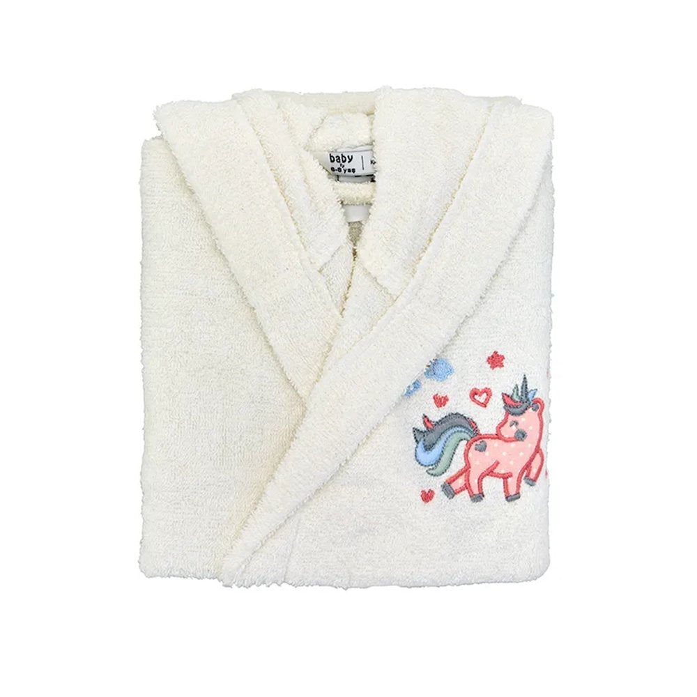 Karaca Home Digna 6-8 Years 100% Cotton Child Bathrobe, 200.16.01.0097