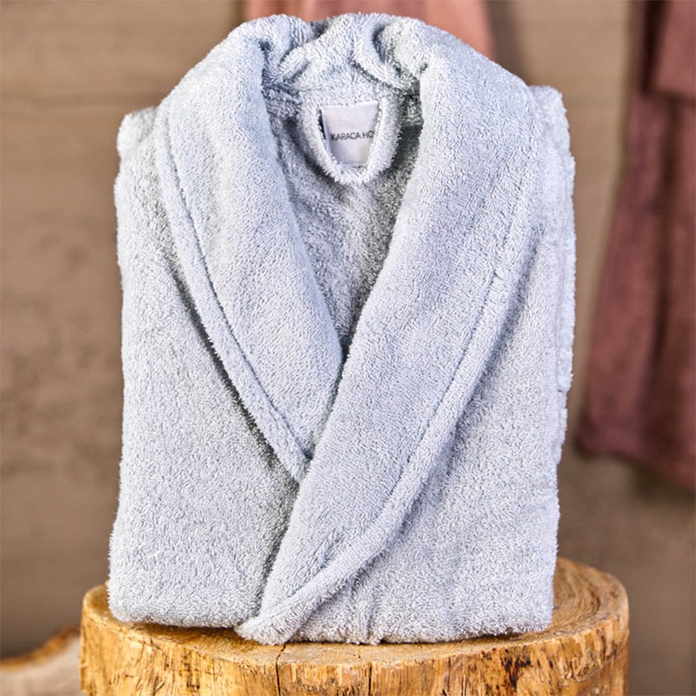 Karaca Home Charm Exclusive Blue Bathrobe L/XL - 100% Combed Cotton, 200.16.01.0163