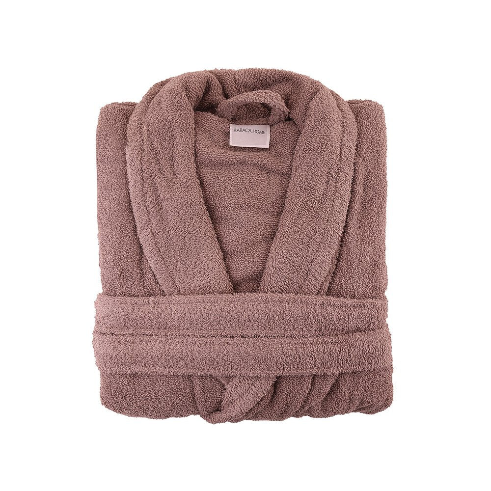 Karaca Home Back To Basic 100% Cotton S/M Bathrobe – Mink, 200.18.01.0223