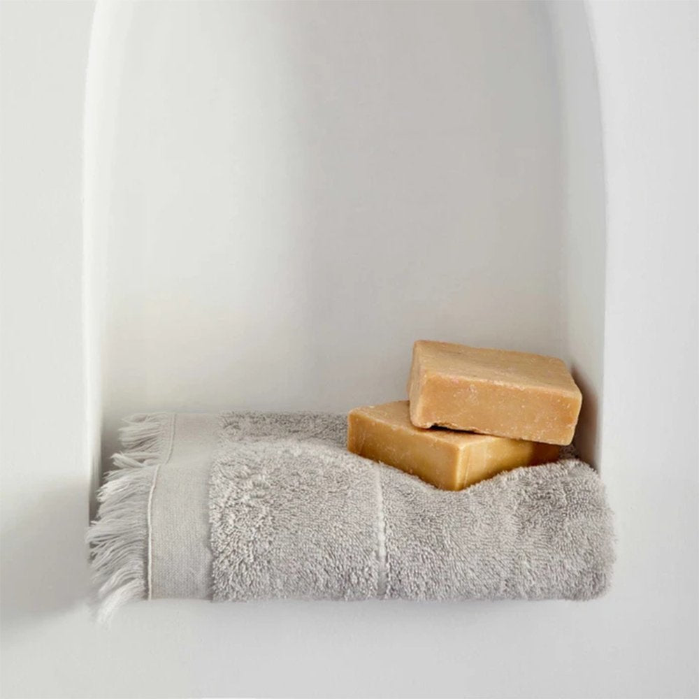 Karaca Home 4 Elements 100% Cotton Face Towels Air 50x90cm Stone, 200.18.01.0720