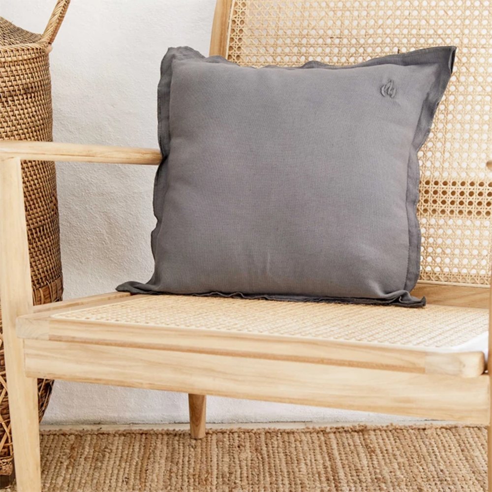 Karaca Home 4 Element Dark Grey Filled Plain Cushion 45 x 45 cm, 200.18.01.0906
