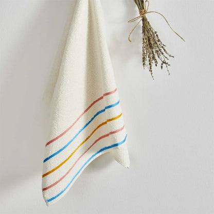 Karaca Home Choose-Happy Bordered Hand Towel 30 x 50 cm, 200.19.01.0325