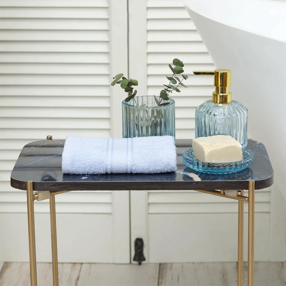 Karaca Home Daily Soft 100% Cotton Hand Ice Blue Towel 30 x 50 cm, 200.20.01.0299