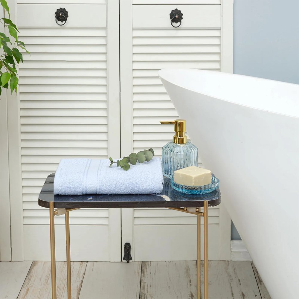 Karaca Home Daily Soft 100% Cotton Face Towels 50x90cm Ice Blue, 200.20.01.0300