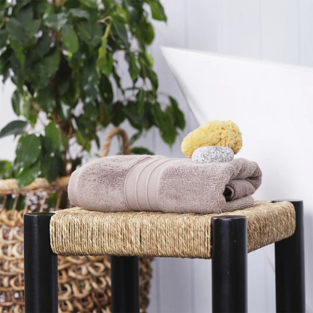 Karaca Home Aquasoft 100% Cotton Face Towels 50x90cm Stone, 200.20.01.0650