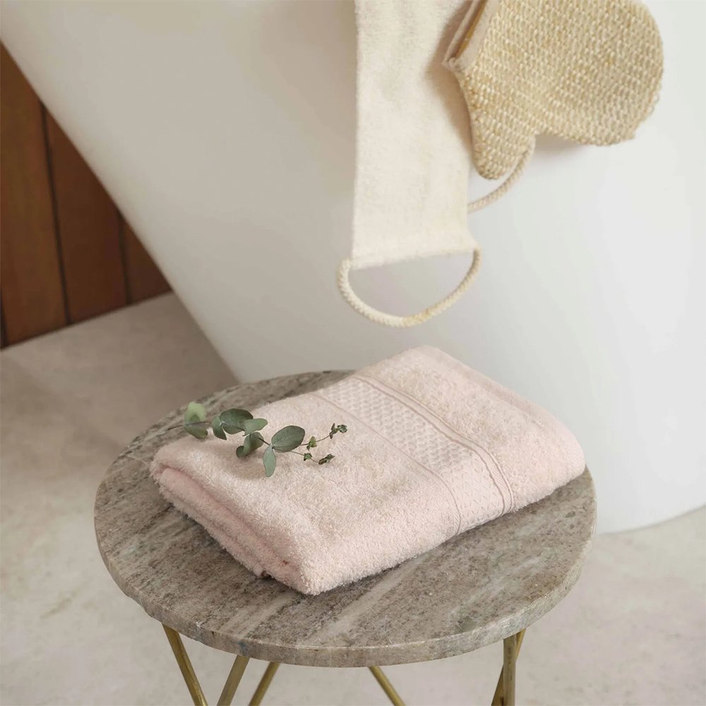 Karaca Home Dielle Recycle 100% Cotton Bath Powder Towel 50 x 90 cm, 200.20.01.0669