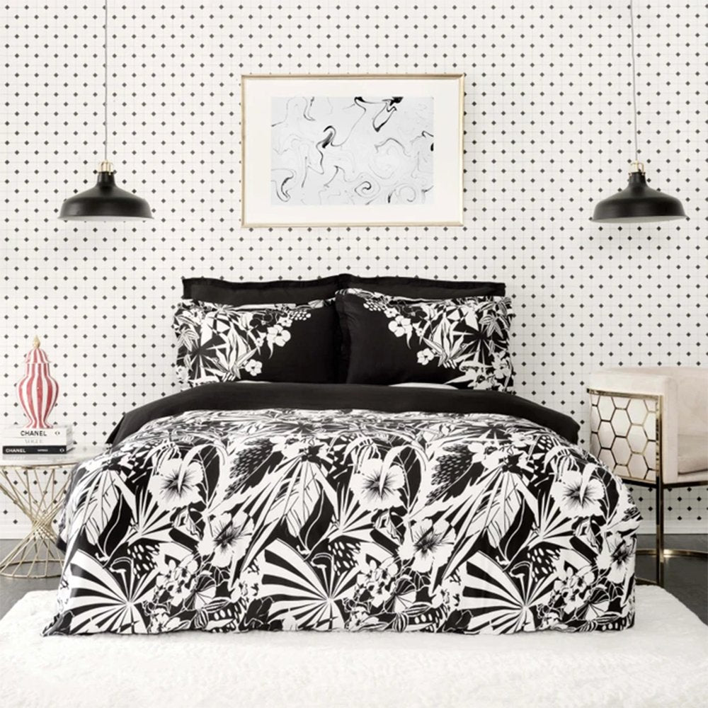 Karaca Home Pio Satin Single Duvet Cover Set - Black, 200.21.01.0032