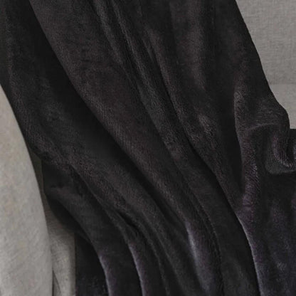 Karaca Home Fiona Black Welsoft TV Blanket 130x180 cm, 200.21.01.0273