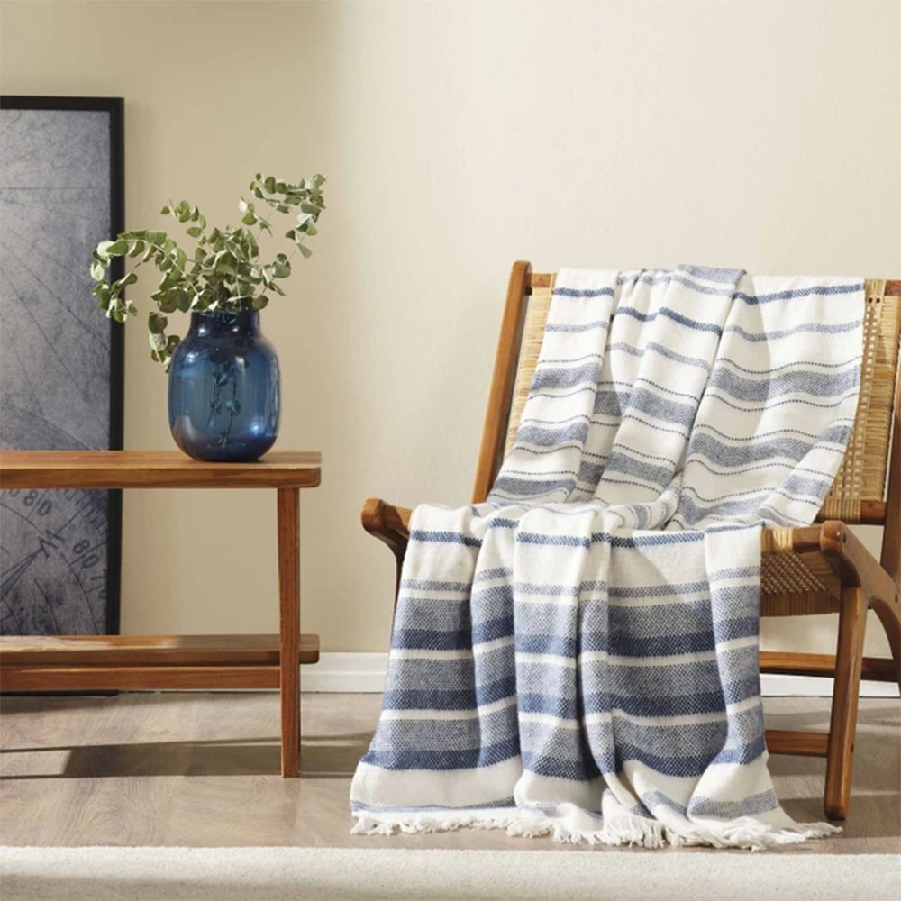 Karaca Home Lucci Indigo TV Blanket [130x170cm], 200.21.01.0324