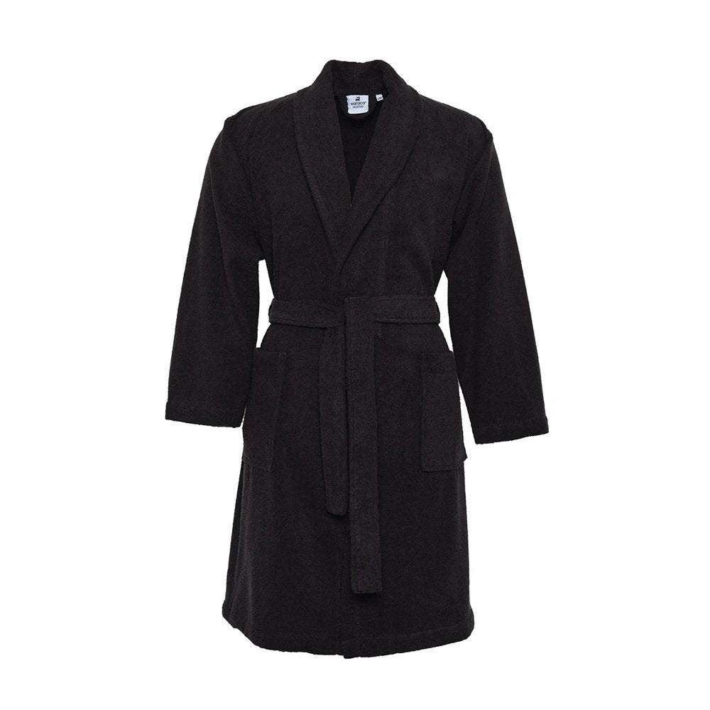 Karaca Home Istanbul 100% S/M Cotton Bathrobe – Black, 200.21.01.0645