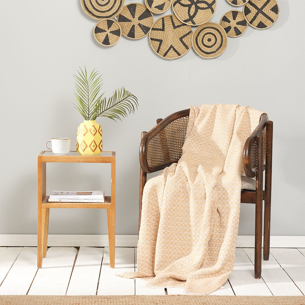 Karaca Bety Mustard Throw [130x170cm], 200.21.01.0683