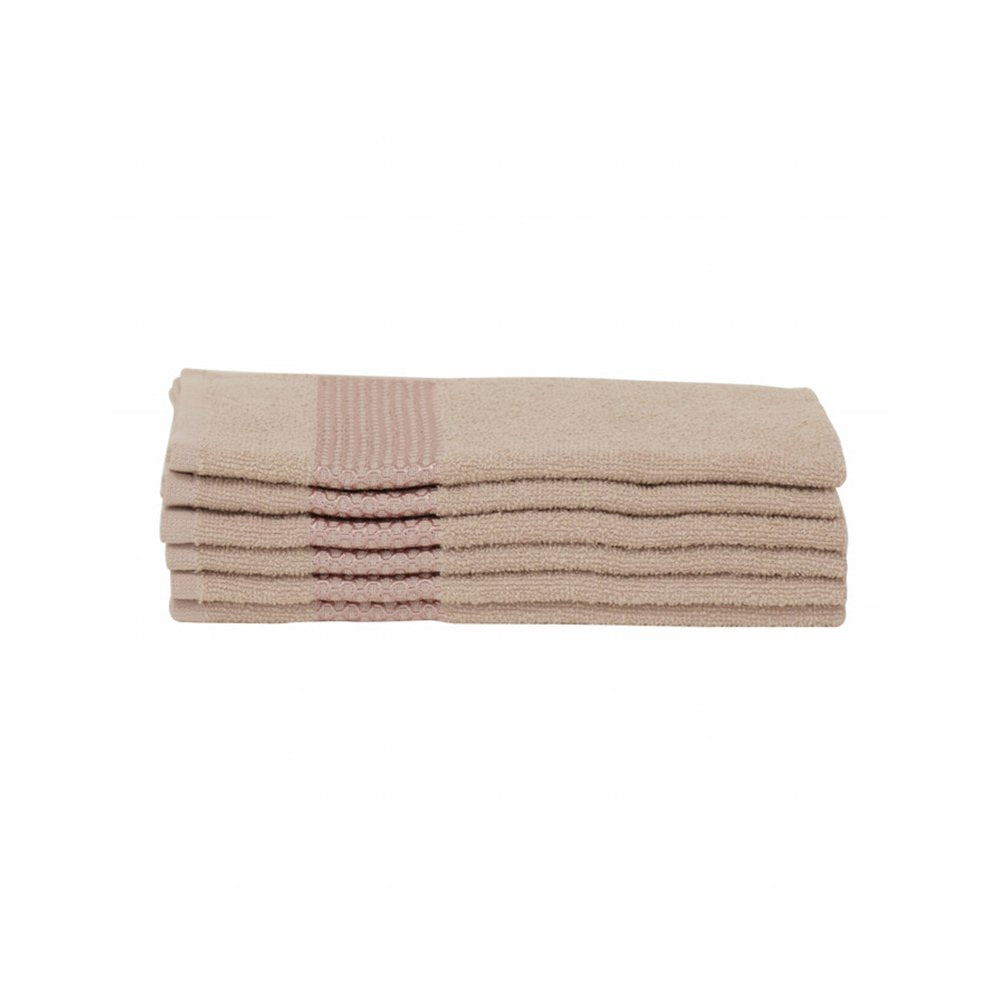 Karaca Home Honey 100% Cotton 6-Piece Hand Towel Set 30 × 50 cm – Beige, 200.21.01.0741