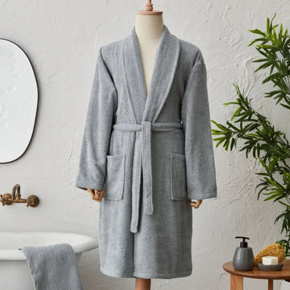 Karaca Home Lottie 100% Cotton Bathrobe Set - XL/XXL