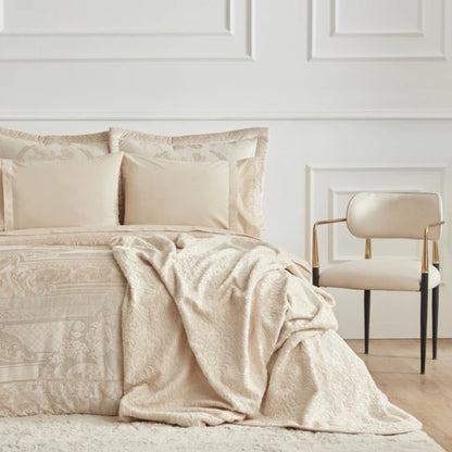 Karaca Home Valeria Queen 8-Piece Bedding Set - Gold, 200.22.04.0247