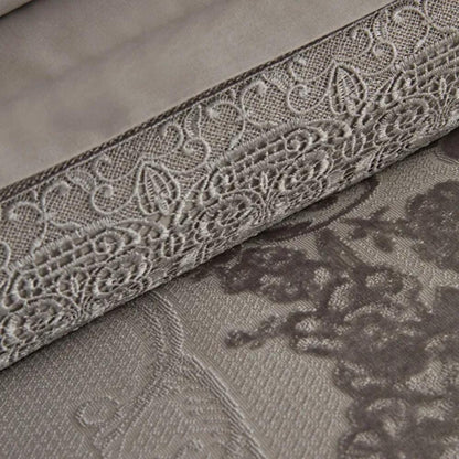 Karaca Home Valeria Grey Queen 8-Piece Bridal Bedding Set, 200.22.04.0331