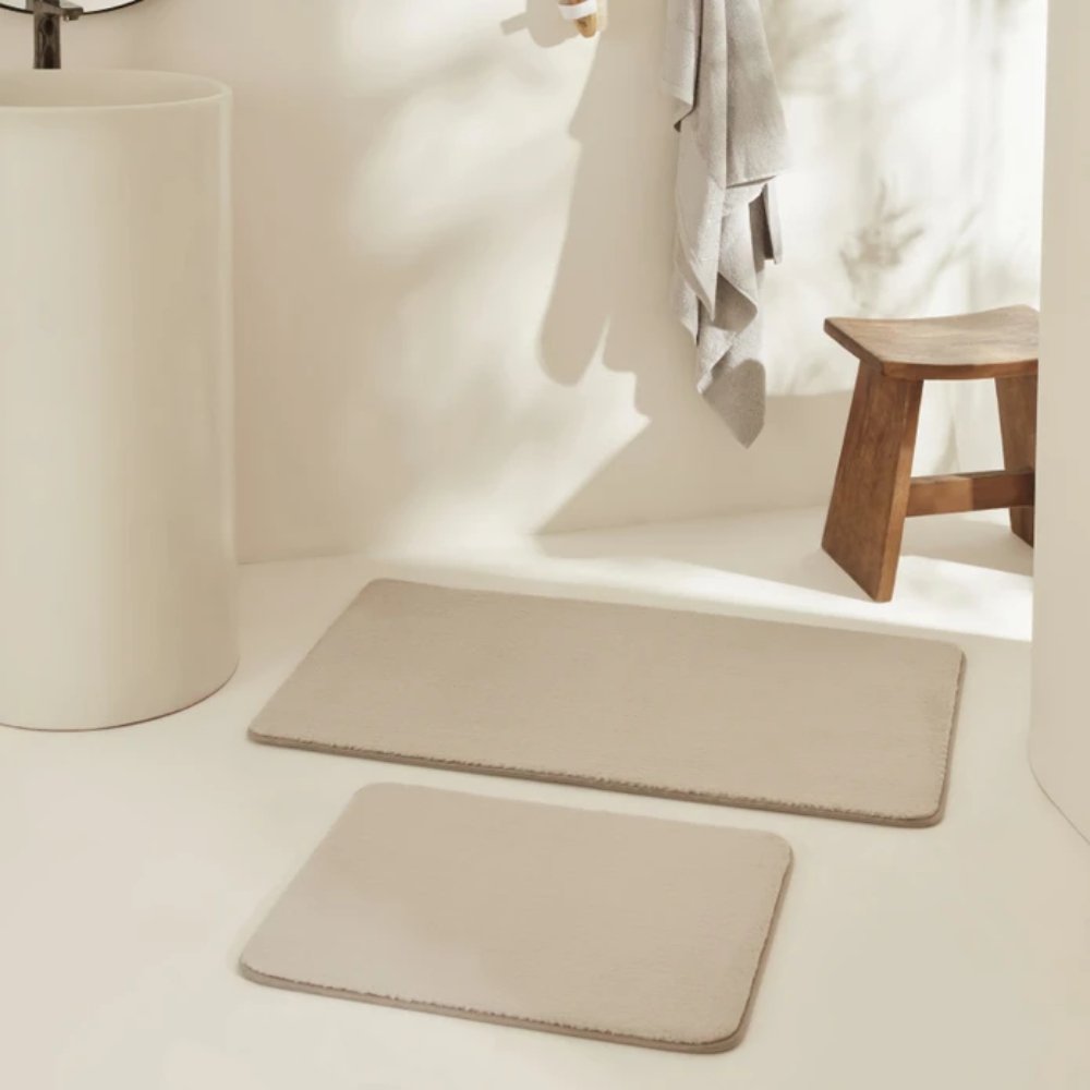 Karaca Home Feather 2-Piece Bath Mat Set