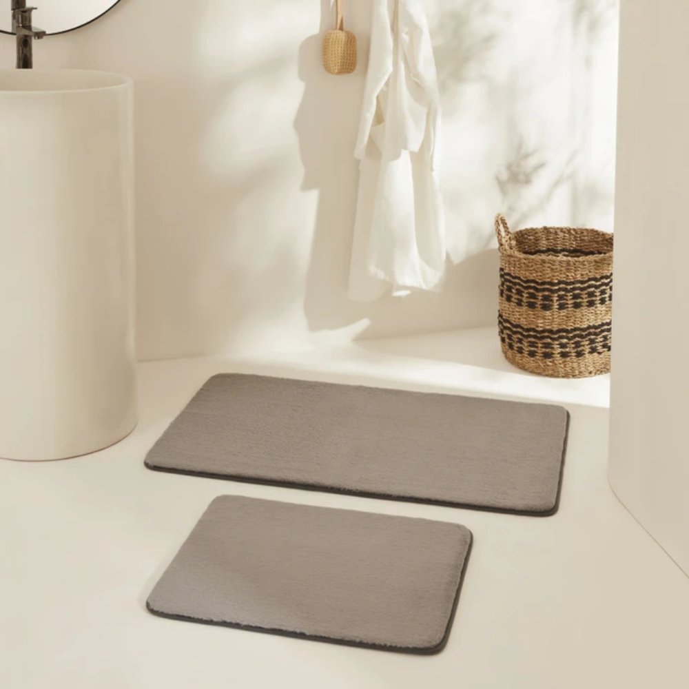 Karaca Home Feather 2-Piece Bath Mat Set
