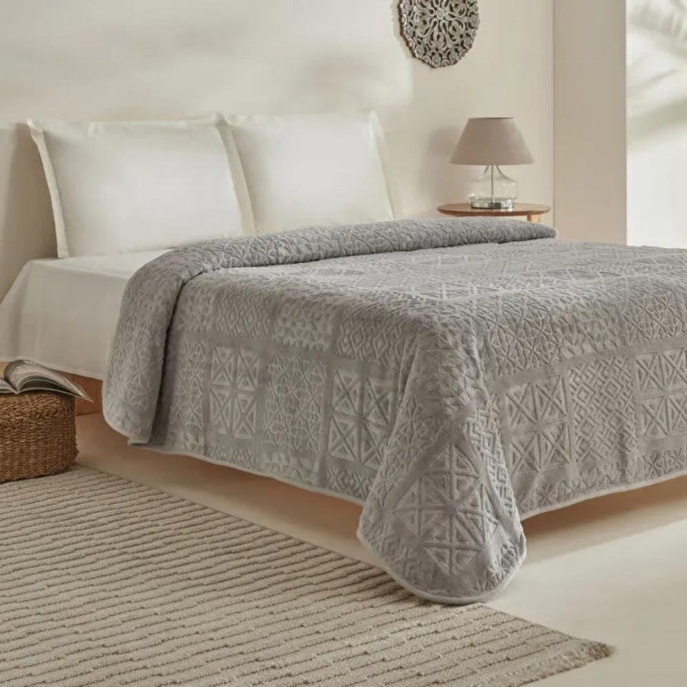 Karaca Home Blair Double Embossed Blanket 200x200 cm