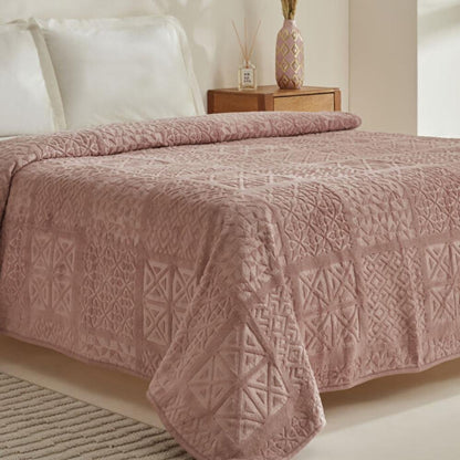 Karaca Home Blair Double Embossed Blanket 200x200 cm