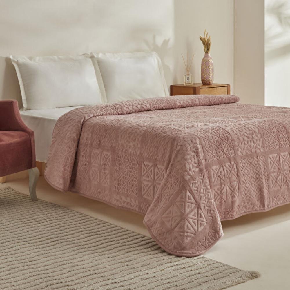 Karaca Home Blair Double Embossed Blanket 200x200 cm