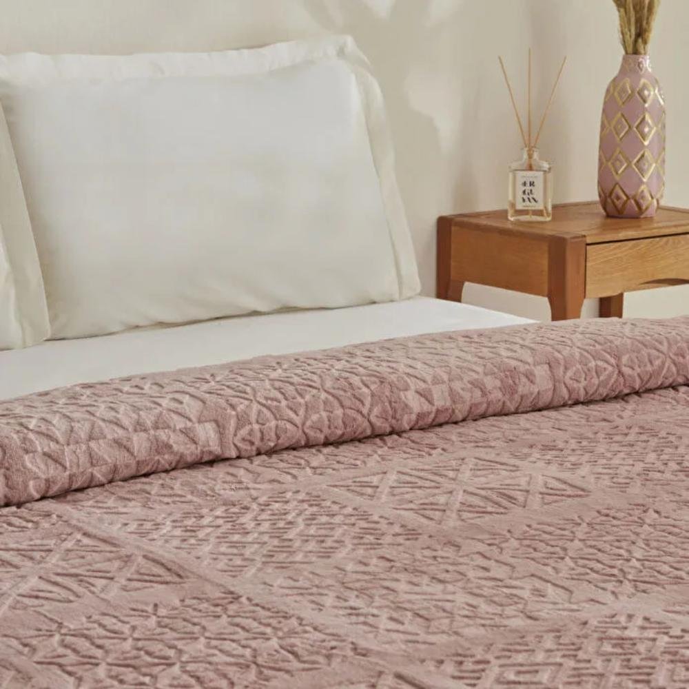 Karaca Home Blair Double Embossed Blanket 200x200 cm