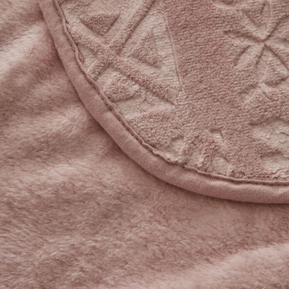 Karaca Home Blair Single Embossed Blanket 160x220 cm - Powder Pink, 200.22.05.0308