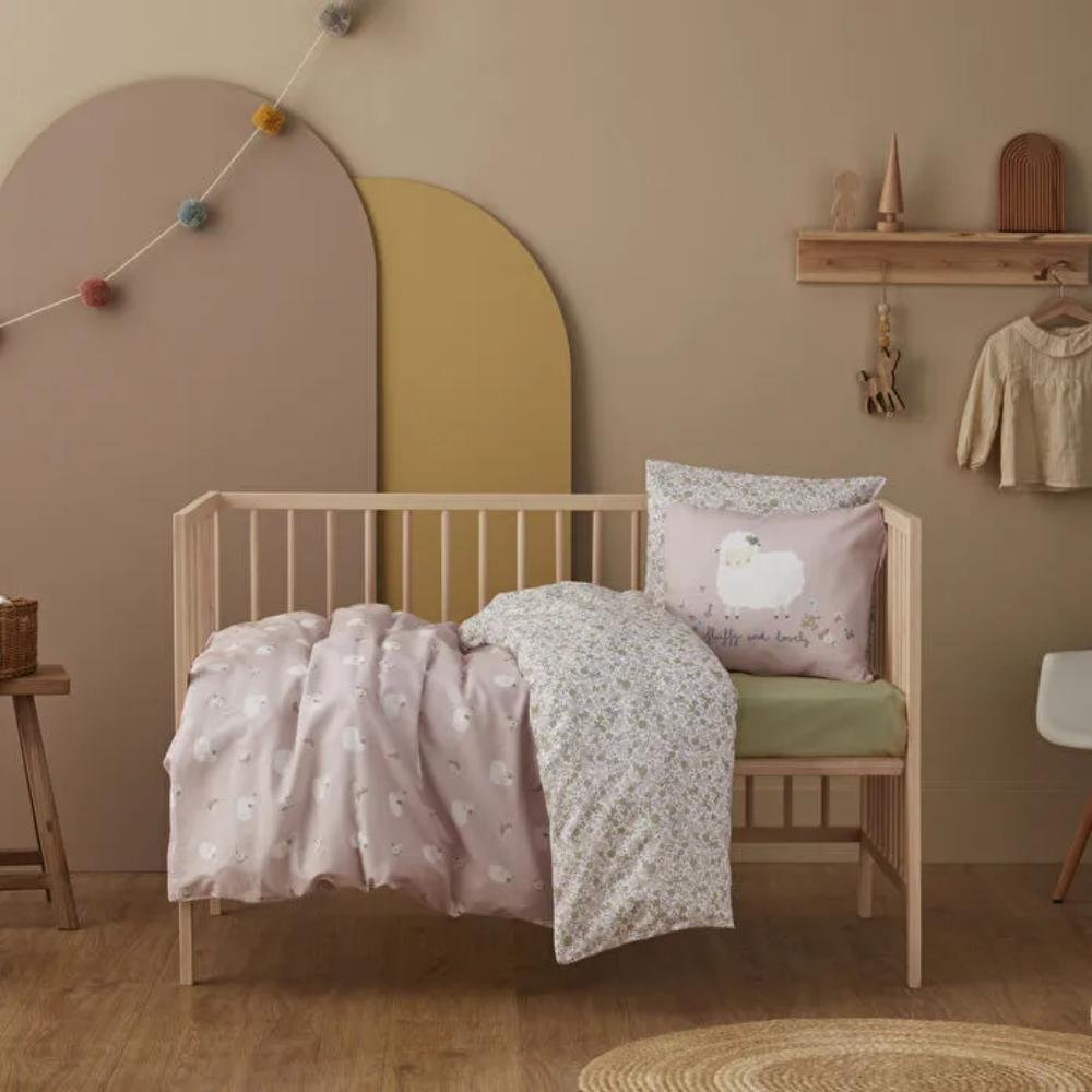 Karaca Home Lovely Sheep 100% Cotton Baby Bedding Set 100 x 150 cm, 200.22.06.0003