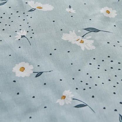 Karaca Home Daisy 100% Cotton Single Duvet Cover Set 160x220 cm - Blue, 200.22.08.0036