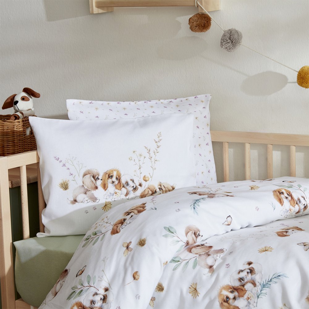 Karaca Home Baby Cute Dream 100% Cotton Baby Duvet Cover Set , 200.22.11.0214