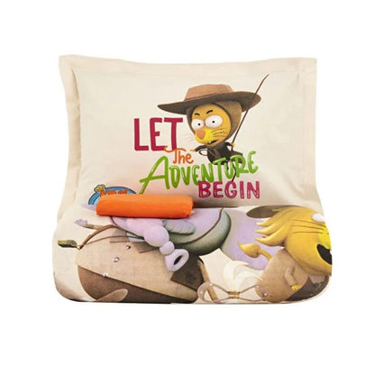 Karaca Home "Let the Adventure Begins'' 100% Cotton Single Duvet Cover Set 160x220 cm, 200.22.11.0259