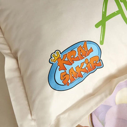 Karaca Home "Let the Adventure Begins'' 100% Cotton Single Duvet Cover Set 160x220 cm, 200.22.11.0259