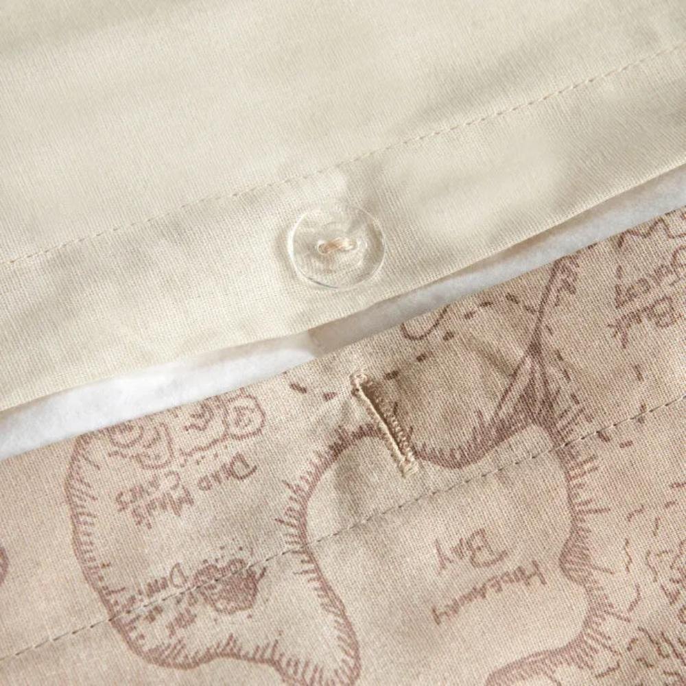 Karaca Home "Let the Adventure Begins'' 100% Cotton Single Duvet Cover Set 160x220 cm, 200.22.11.0259