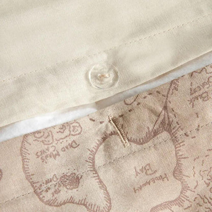 Karaca Home "Let the Adventure Begins'' 100% Cotton Single Duvet Cover Set 160x220 cm, 200.22.11.0259