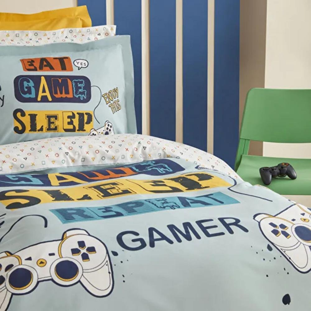 Karaca Home Young Enjoy Play 100% Cotton Single Duvet Cover Set, 200.22.12.0075