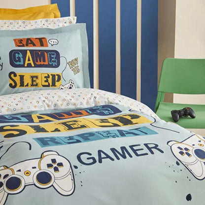 Karaca Home Young Enjoy Play 100% Cotton Single Duvet Cover Set, 200.22.12.0075