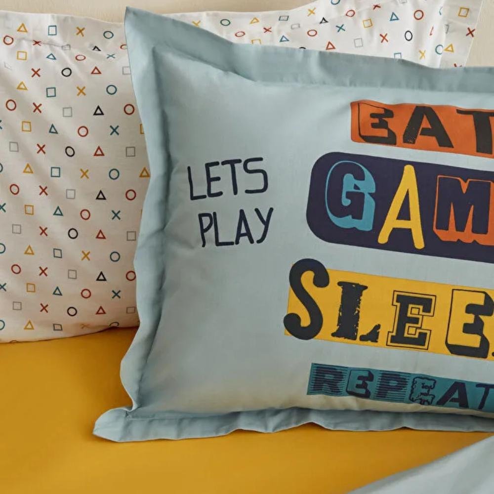 Karaca Home Young Enjoy Play 100% Cotton Single Duvet Cover Set, 200.22.12.0075