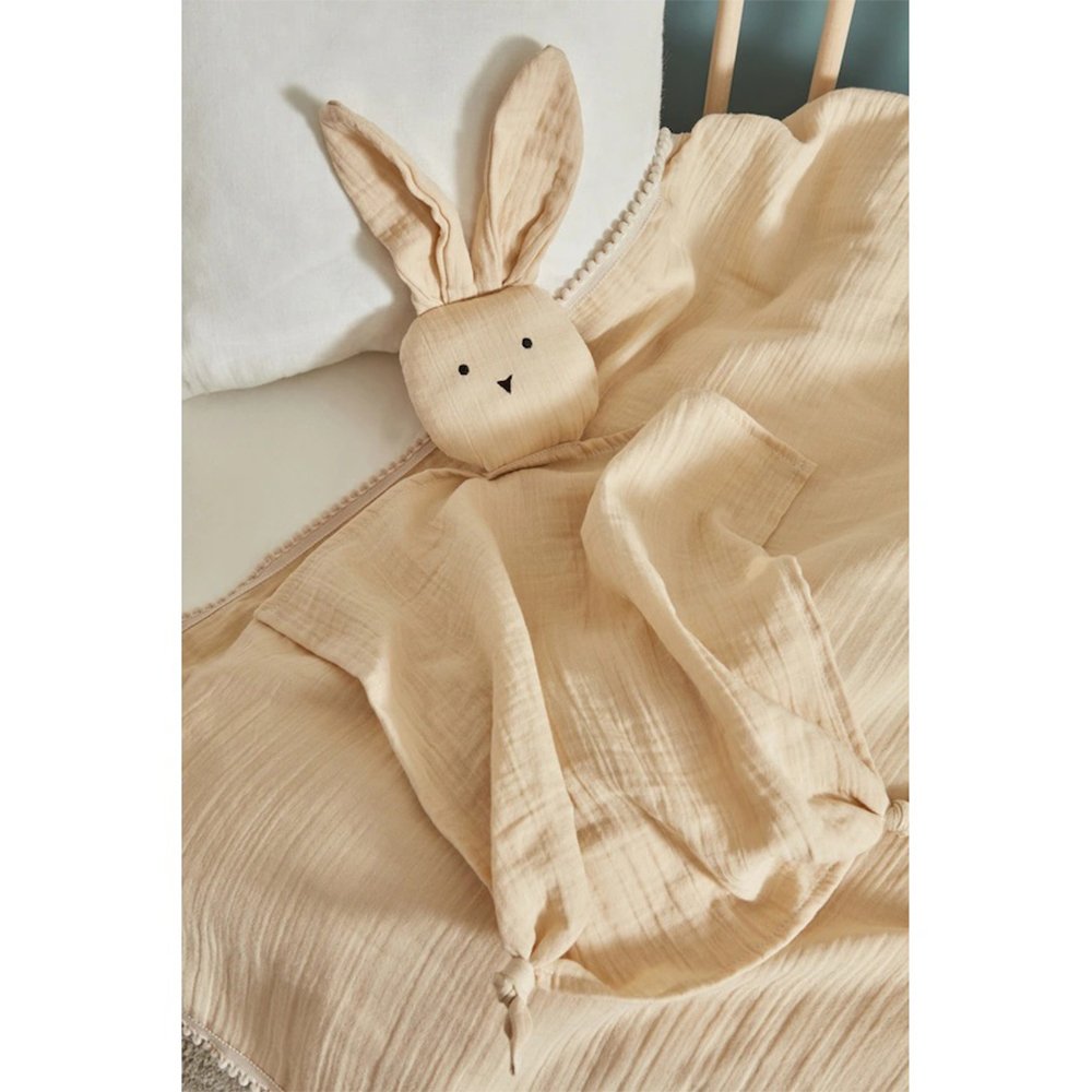 Karaca Home Baby Little Bunny 100% Cotton Muslin Playmate Set, 200.22.12.0084