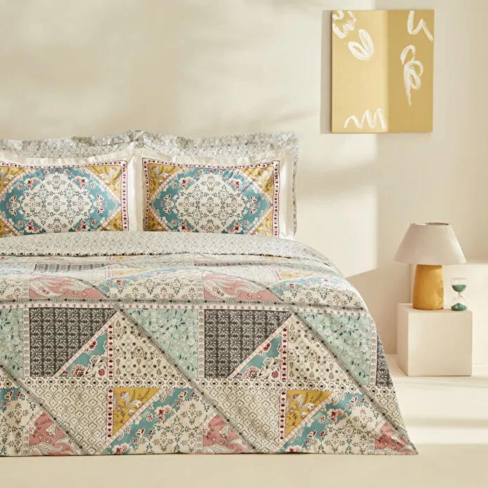 Karaca Home Edella Cotton Double Duvet Cover Set, 200.22.12.0099