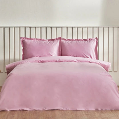 Karaca Home Cool Touch Stripe Double Duvet Cover Set 200 x 220 cm – Pink, 200.22.14.0329