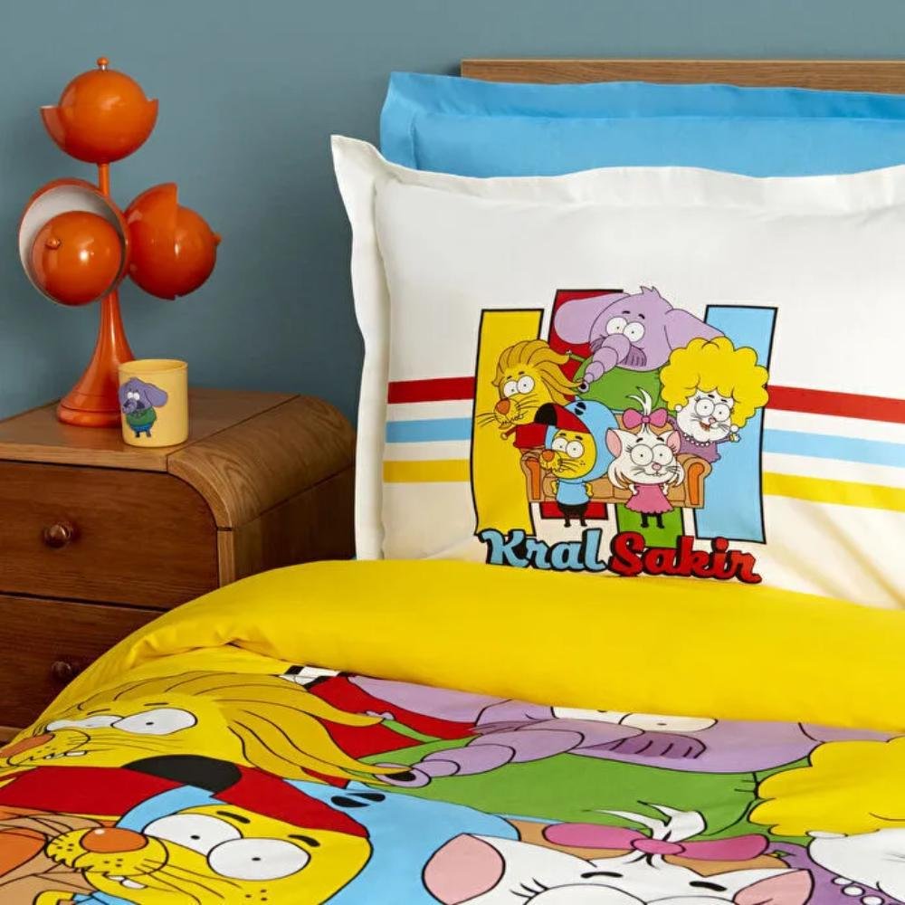 Karaca Home "Close Friends" 100% Cotton Single Duvet Cover Set 160x220 cm, 200.22.14.0391