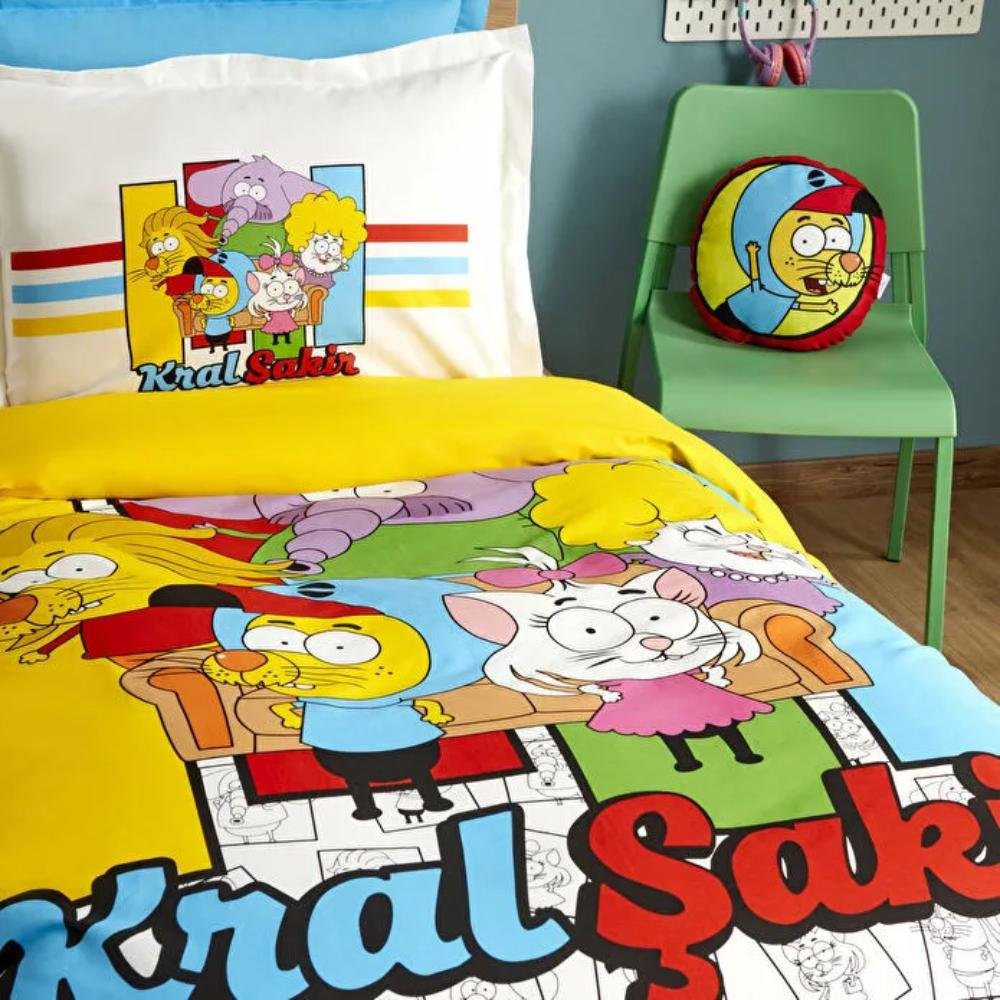 Karaca Home "Close Friends" 100% Cotton Single Duvet Cover Set 160x220 cm, 200.22.14.0391