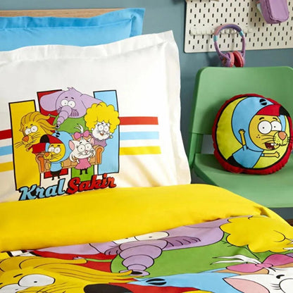 Karaca Home "Close Friends" 100% Cotton Single Duvet Cover Set 160x220 cm, 200.22.14.0391