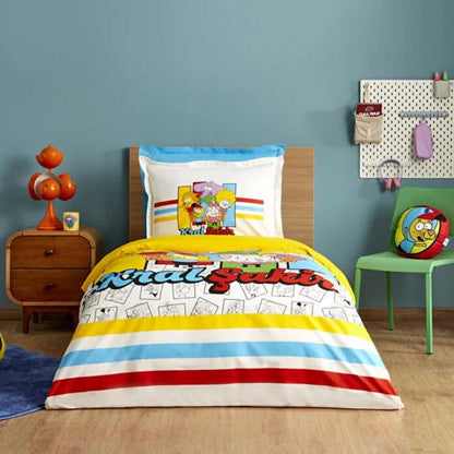 Karaca Home "Close Friends" 100% Cotton Single Duvet Cover Set 160x220 cm, 200.22.14.0391
