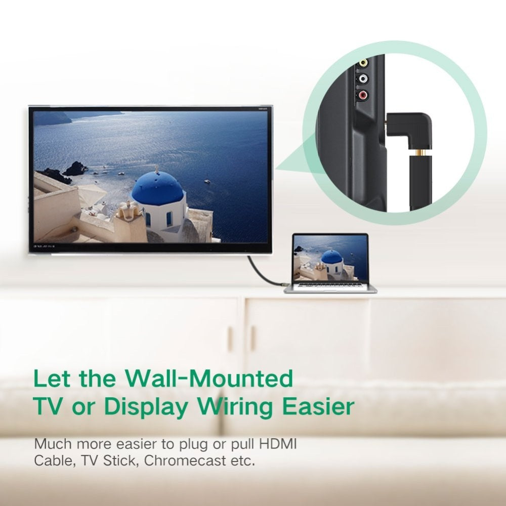Ugreen, Hdmi Male To Female 90 Degree Ugreen Hd112 - 20109