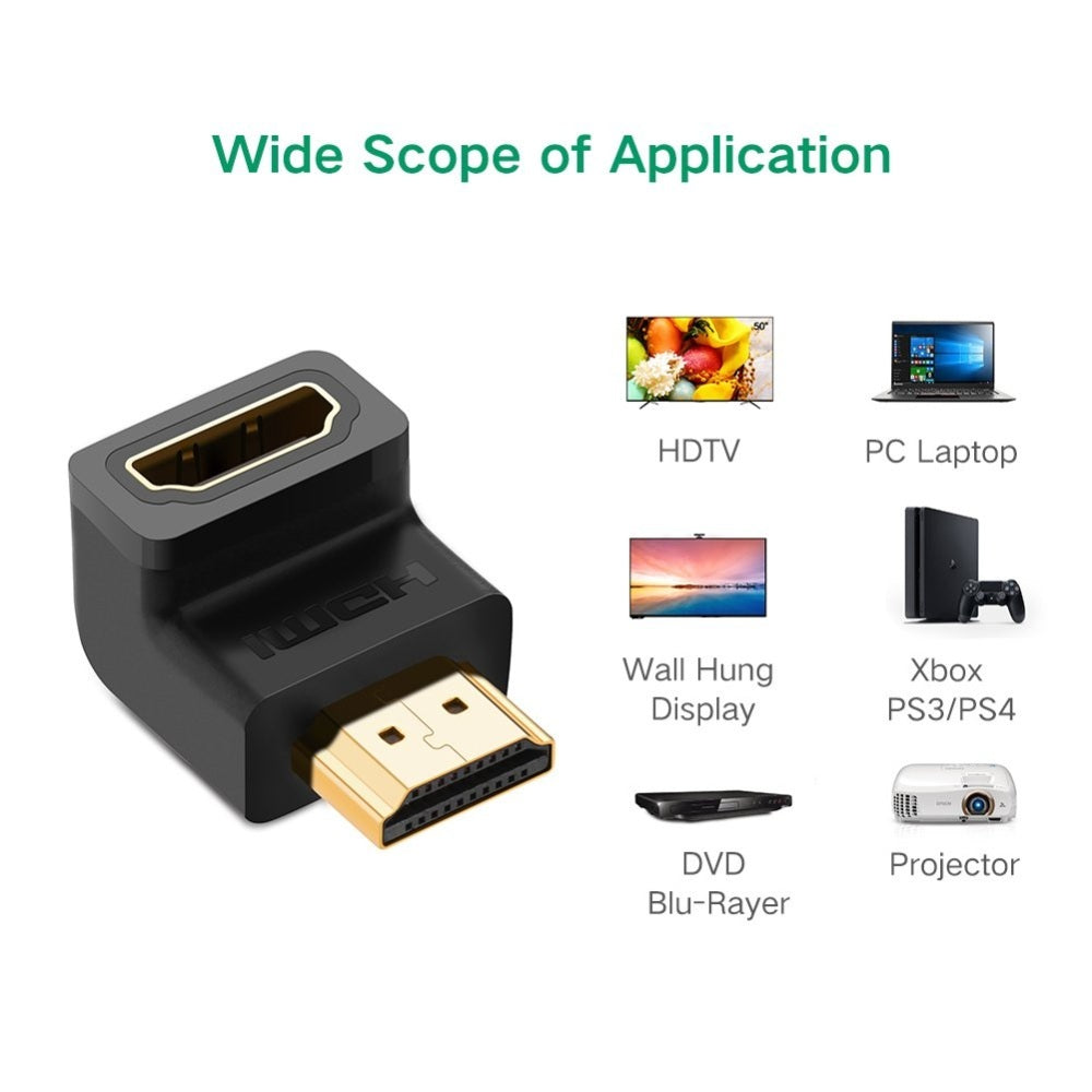 Ugreen, Hdmi Male To Female 90 Degree Ugreen Hd112 - 20109