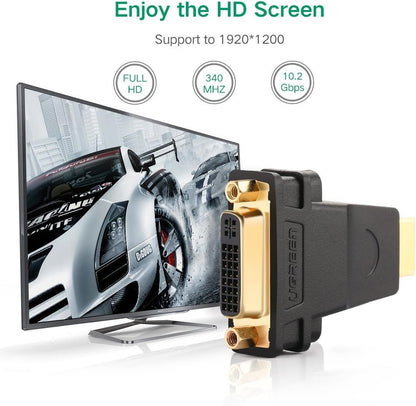 Ugreen, Hdmi Male To Dvi (24+5) Female Adapter, Full Hd Resolution Ugreen 20123