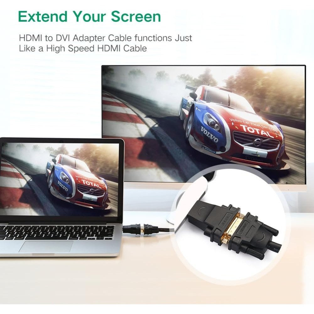 Ugreen, Hdmi Male To Dvi (24+5) Female Adapter, Full Hd Resolution Ugreen 20123