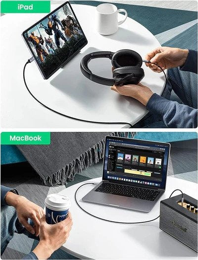 Ugreen, Usb-C Male To 3.5Mm Audio Cable, 1M, Hi-Fi Sound Quality, Flexible & Durable Ugreen Cm450 - 20192