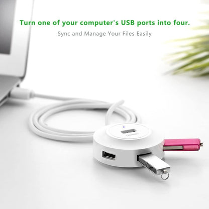 Ugreen, Usb 2.0 Hub 4 Ports, 1M Cable (Data Transfer Up To 480Mbps) Ugreen Cr106 - 20270